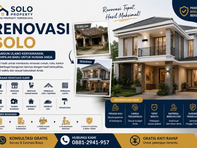 Renovasi Rumah Solo Profesional & Terpercaya